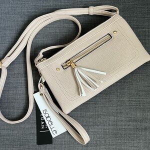 NWT ISABELLE VEGAN CROSSBODY BAG WRISTLET CLUTCH
